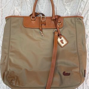 Dooney & Bourke Leather Trimmed Nylon Tote